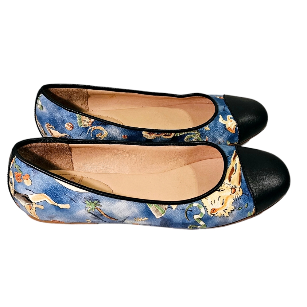 Piero Giudi Magic Circus Leather Ballet Flats